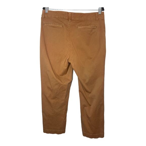 Everlane Golden Straight Cropped Chino Pants 12 Stretch Button Fly - Picture 3 of 6